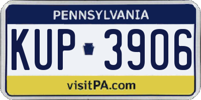 PA license plate KUP3906