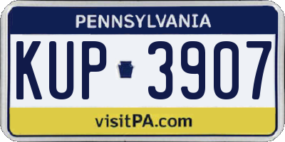 PA license plate KUP3907