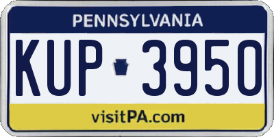 PA license plate KUP3950