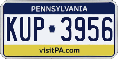 PA license plate KUP3956