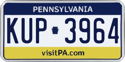 PA license plate KUP3964