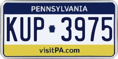 PA license plate KUP3975