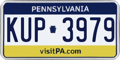 PA license plate KUP3979