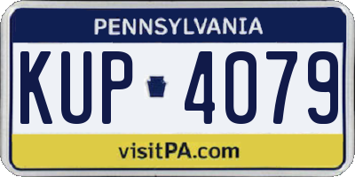 PA license plate KUP4079
