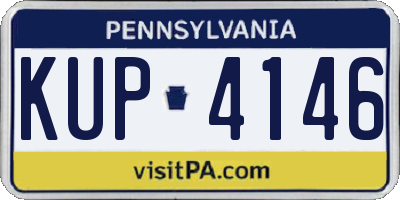PA license plate KUP4146