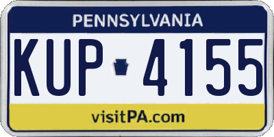 PA license plate KUP4155