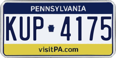 PA license plate KUP4175
