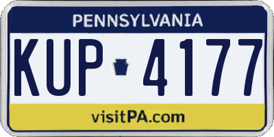 PA license plate KUP4177