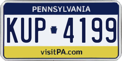 PA license plate KUP4199