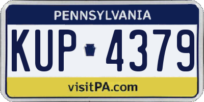 PA license plate KUP4379