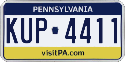 PA license plate KUP4411