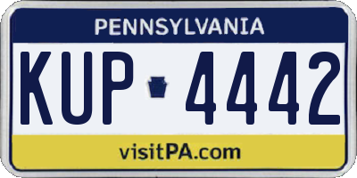 PA license plate KUP4442
