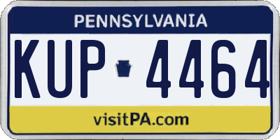 PA license plate KUP4464