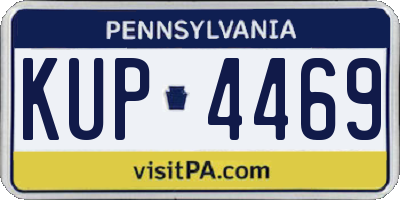PA license plate KUP4469