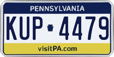 PA license plate KUP4479