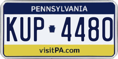 PA license plate KUP4480