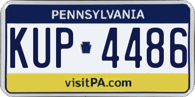 PA license plate KUP4486