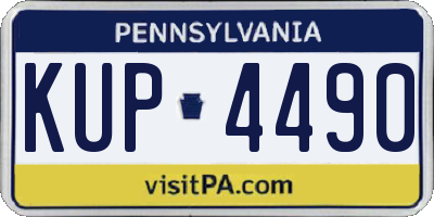 PA license plate KUP4490