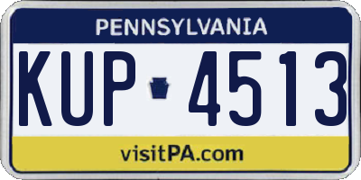 PA license plate KUP4513