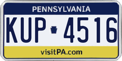 PA license plate KUP4516