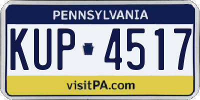 PA license plate KUP4517