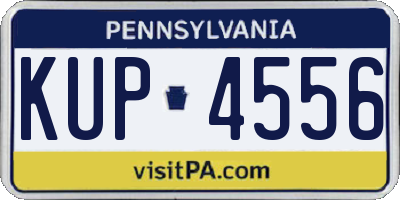 PA license plate KUP4556