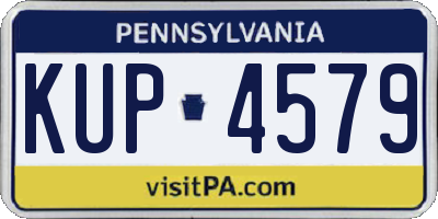 PA license plate KUP4579