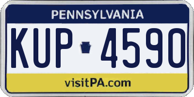 PA license plate KUP4590