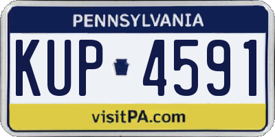 PA license plate KUP4591