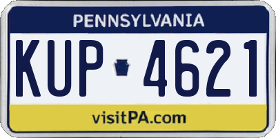 PA license plate KUP4621