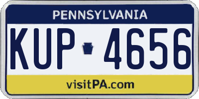 PA license plate KUP4656