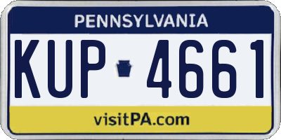 PA license plate KUP4661