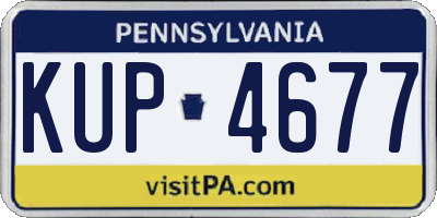 PA license plate KUP4677