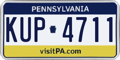 PA license plate KUP4711