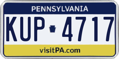 PA license plate KUP4717