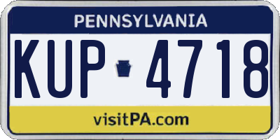 PA license plate KUP4718