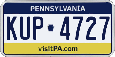 PA license plate KUP4727