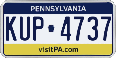 PA license plate KUP4737