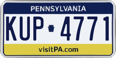 PA license plate KUP4771