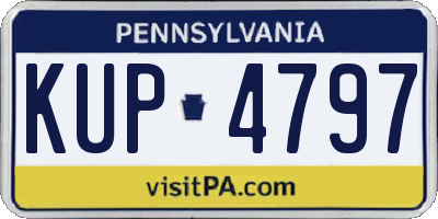 PA license plate KUP4797