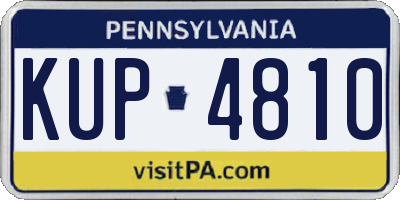 PA license plate KUP4810