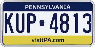 PA license plate KUP4813