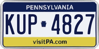 PA license plate KUP4827