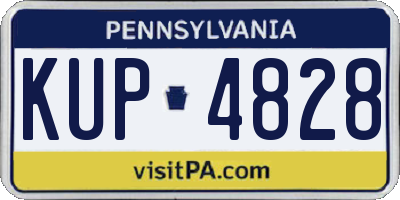 PA license plate KUP4828