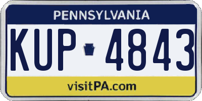 PA license plate KUP4843