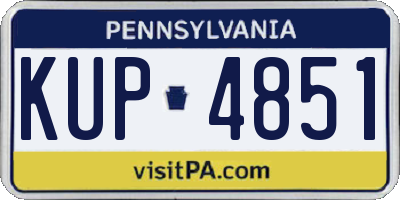 PA license plate KUP4851