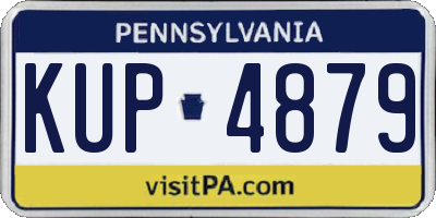 PA license plate KUP4879