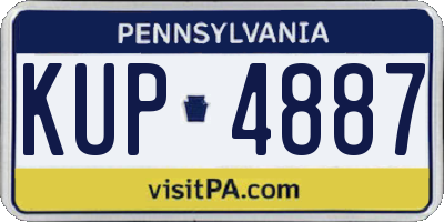 PA license plate KUP4887