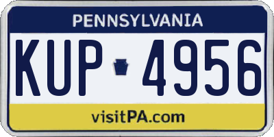 PA license plate KUP4956