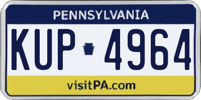 PA license plate KUP4964